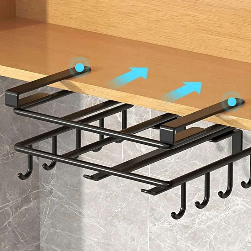 SpaceMax 3‑Tier Wall‑Mounted Cutting Board Rack – No‑Drill Cabinet Organizer