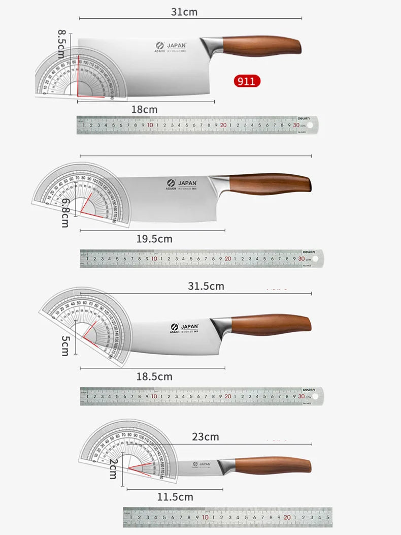 JapanForge 4‑Piece Essential Knife Set – Professional Chef Collection