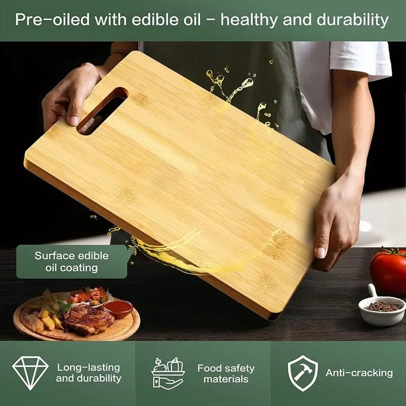 EcoGrove Bamboo 3‑Piece Cutting Board Set – Juice Groove Collection