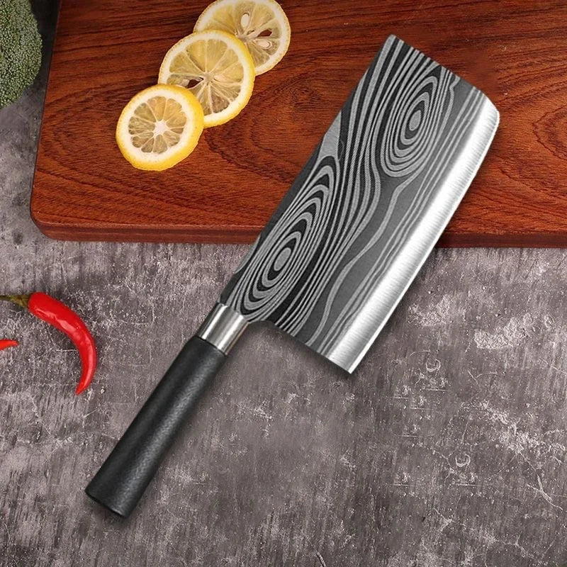 ShadowBlade Damascus 6‑Piece Professional Knife Set